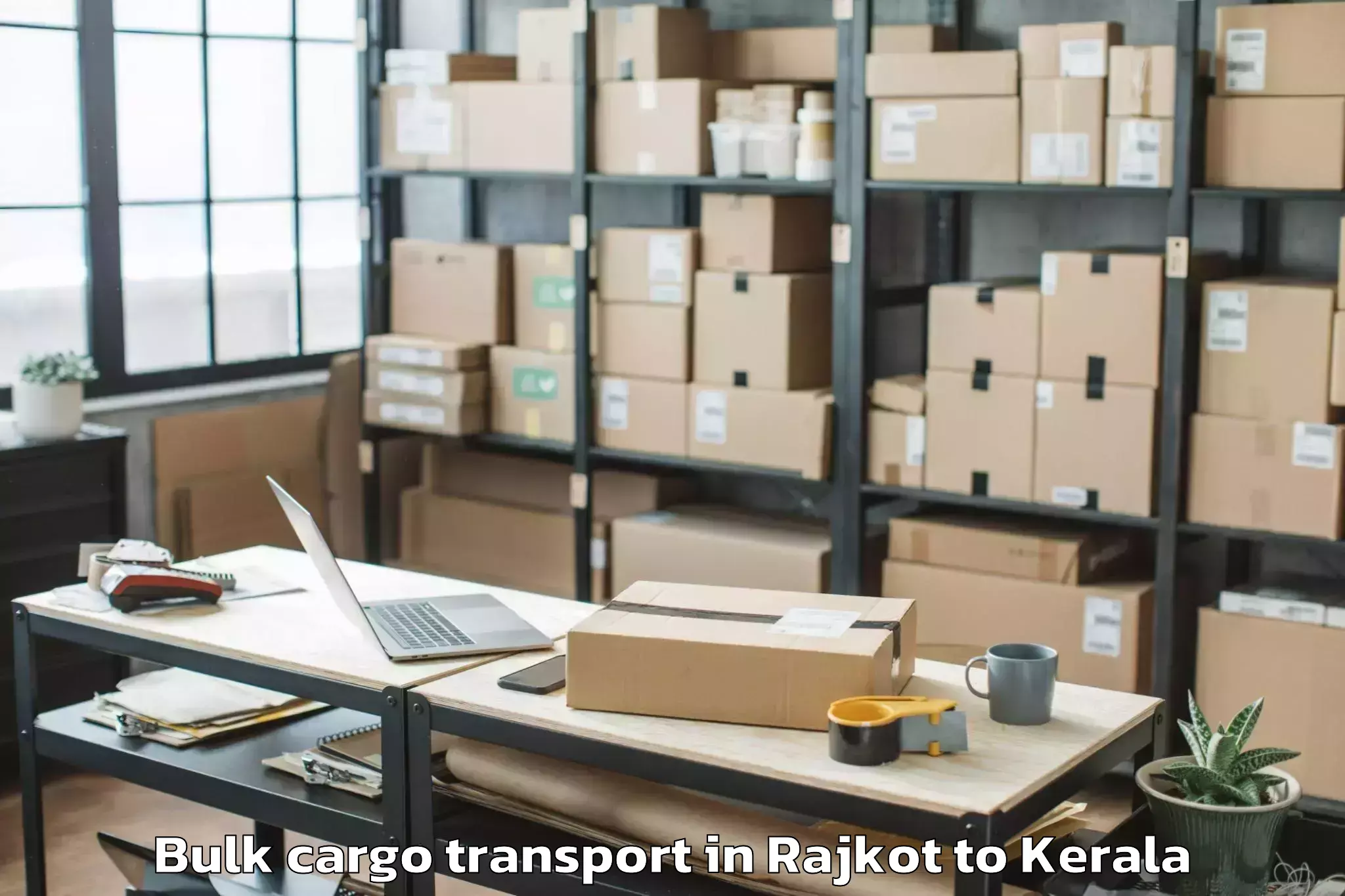 Top Rajkot to Meenachil Bulk Cargo Transport Available